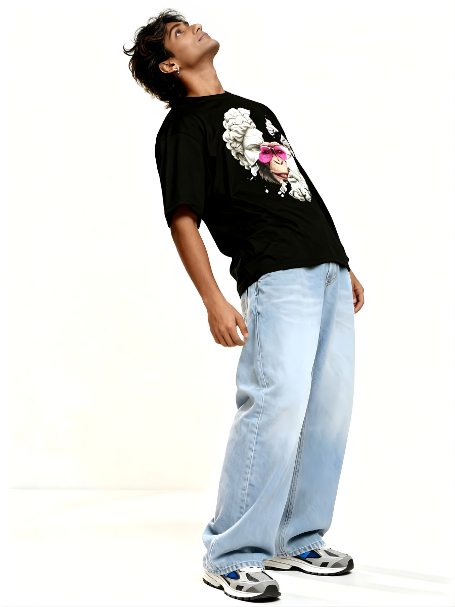 Vastr Rebel Royalty Oversized T-Shirt - 180 GSM Premium Cotton