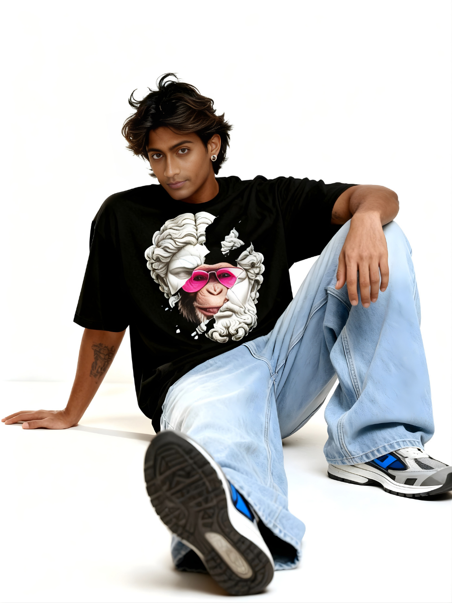 Vastr Rebel Royalty Oversized T-Shirt - 180 GSM Premium Cotton