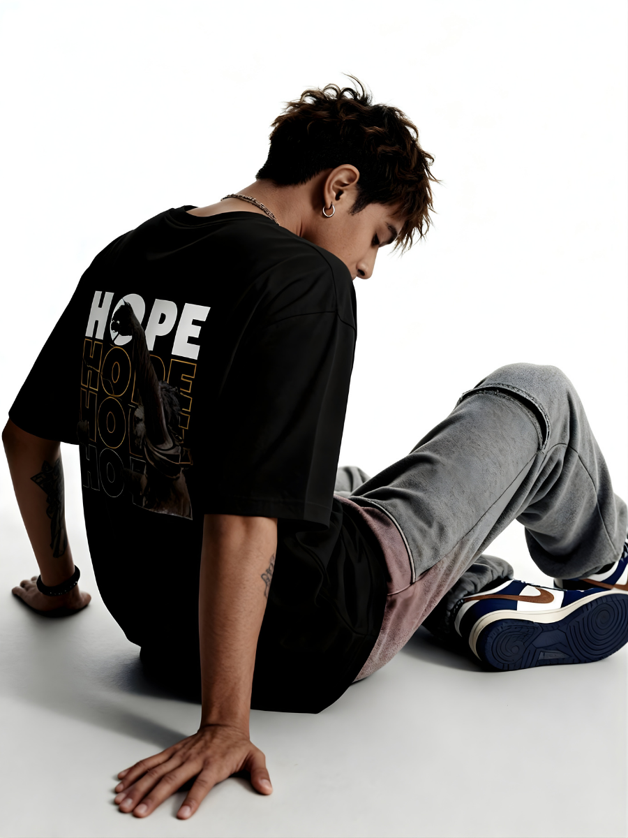 Vastr Layers of Hope Oversized Tee - 180 GSM Premium Cotton