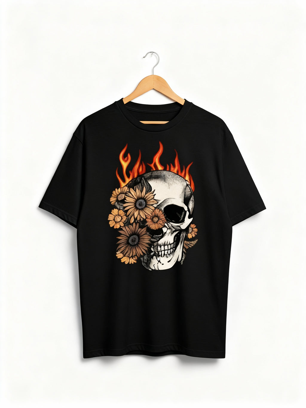 Eternal Bloom Oversized Tee - 180 GSM Premium Cotton