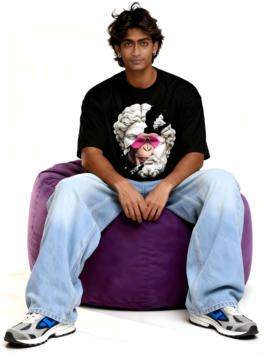 Vastr Rebel Royalty Oversized T-Shirt - 180 GSM Premium Cotton